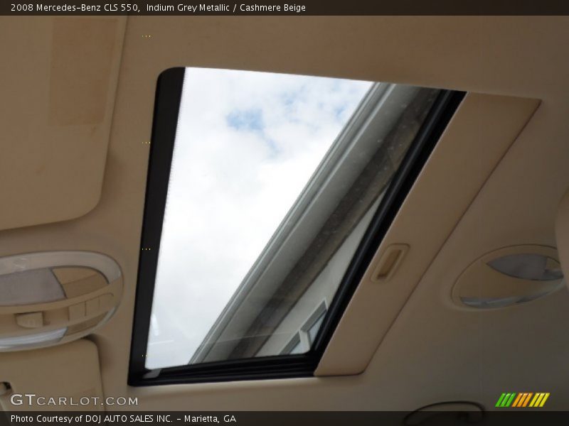 Indium Grey Metallic / Cashmere Beige 2008 Mercedes-Benz CLS 550