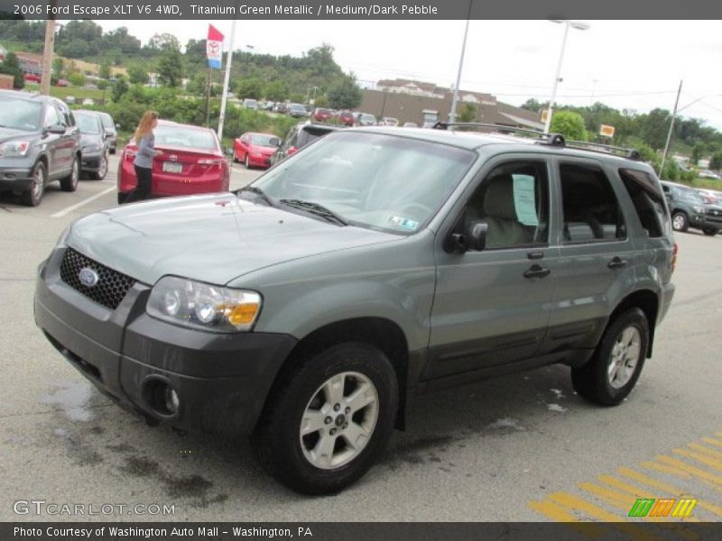 Titanium Green Metallic / Medium/Dark Pebble 2006 Ford Escape XLT V6 4WD