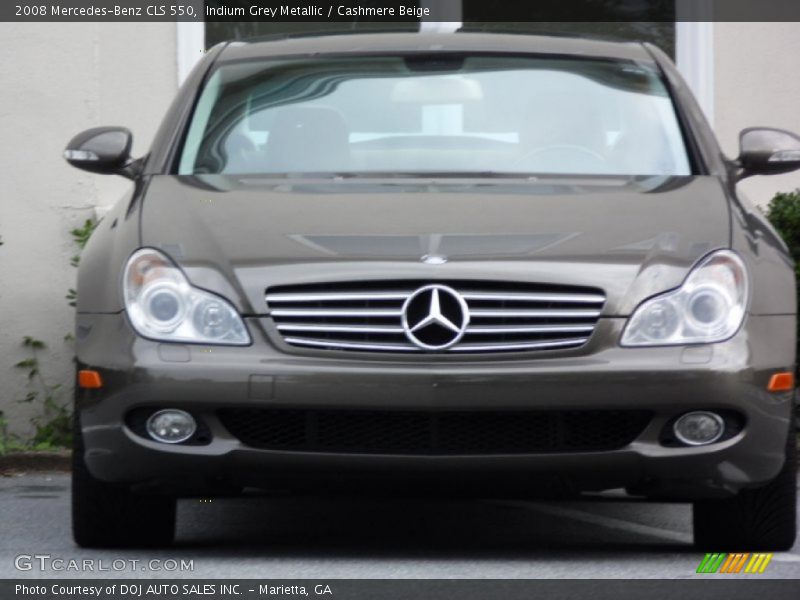 Indium Grey Metallic / Cashmere Beige 2008 Mercedes-Benz CLS 550