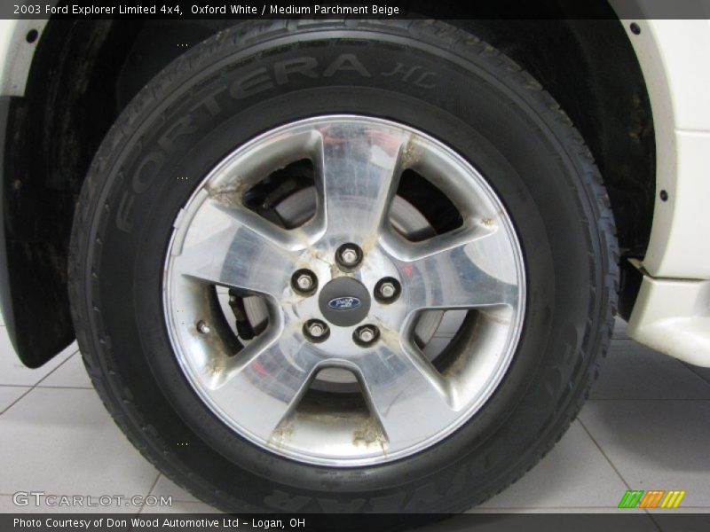 Oxford White / Medium Parchment Beige 2003 Ford Explorer Limited 4x4