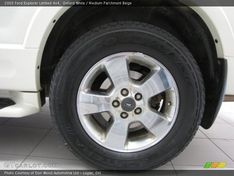 Oxford White / Medium Parchment Beige 2003 Ford Explorer Limited 4x4