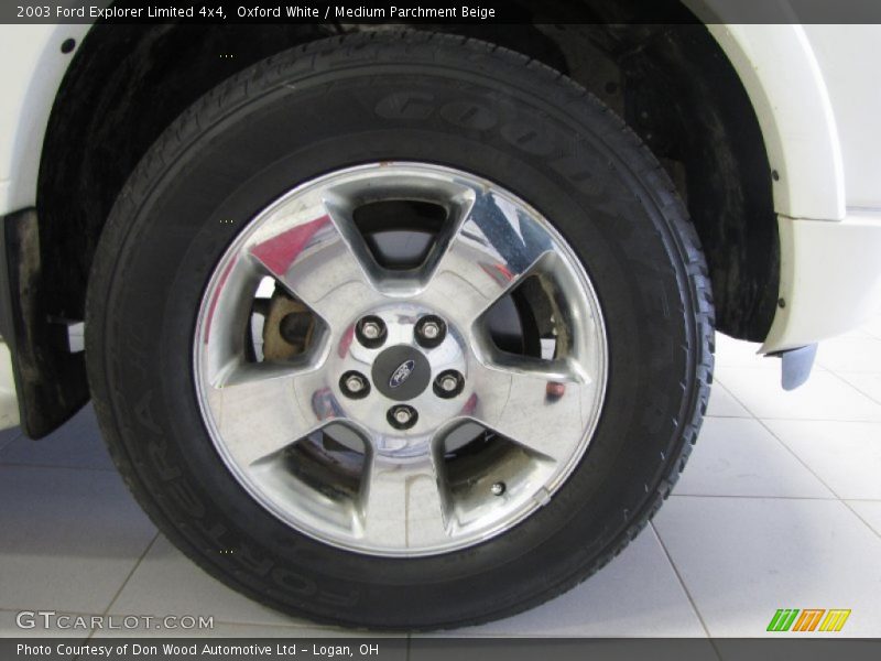 Oxford White / Medium Parchment Beige 2003 Ford Explorer Limited 4x4