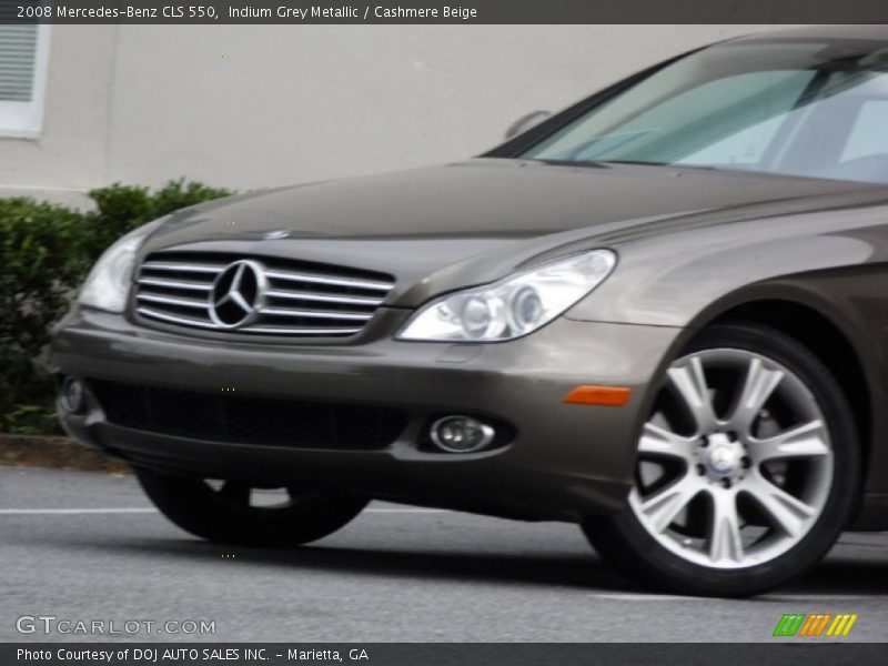 Indium Grey Metallic / Cashmere Beige 2008 Mercedes-Benz CLS 550