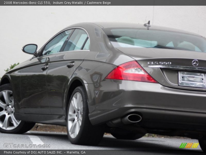 Indium Grey Metallic / Cashmere Beige 2008 Mercedes-Benz CLS 550