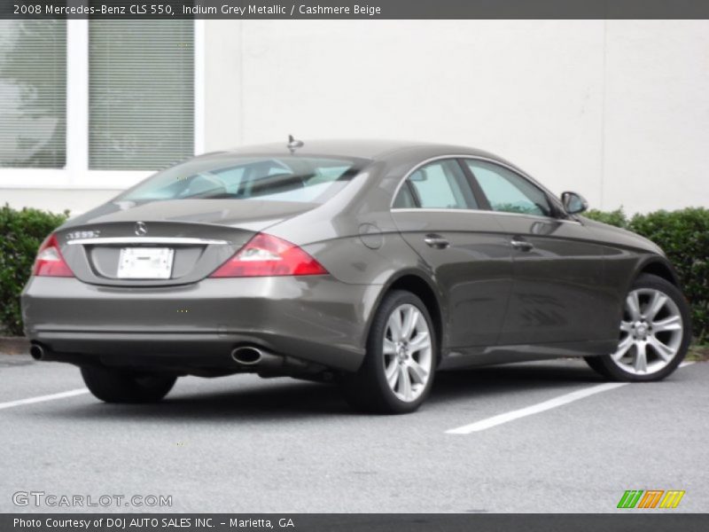 Indium Grey Metallic / Cashmere Beige 2008 Mercedes-Benz CLS 550