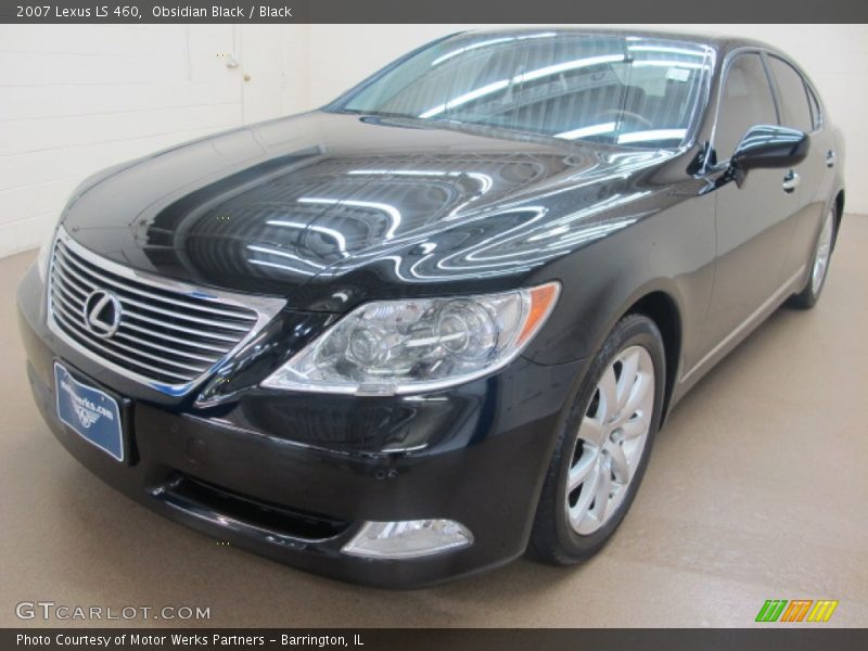 Obsidian Black / Black 2007 Lexus LS 460