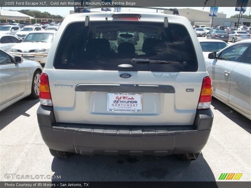 Gold Ash Metallic / Medium/Dark Pebble Beige 2005 Ford Escape XLT