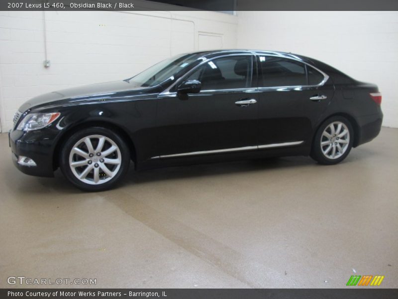 Obsidian Black / Black 2007 Lexus LS 460