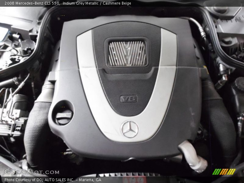 Indium Grey Metallic / Cashmere Beige 2008 Mercedes-Benz CLS 550