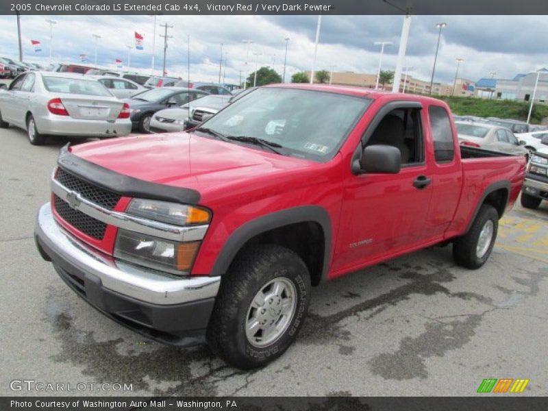 Victory Red / Very Dark Pewter 2005 Chevrolet Colorado LS Extended Cab 4x4