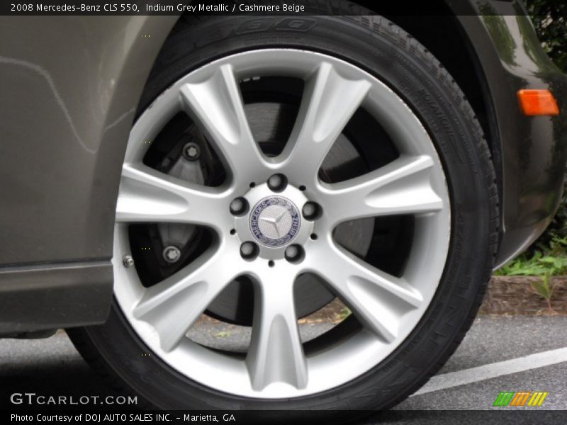 Indium Grey Metallic / Cashmere Beige 2008 Mercedes-Benz CLS 550