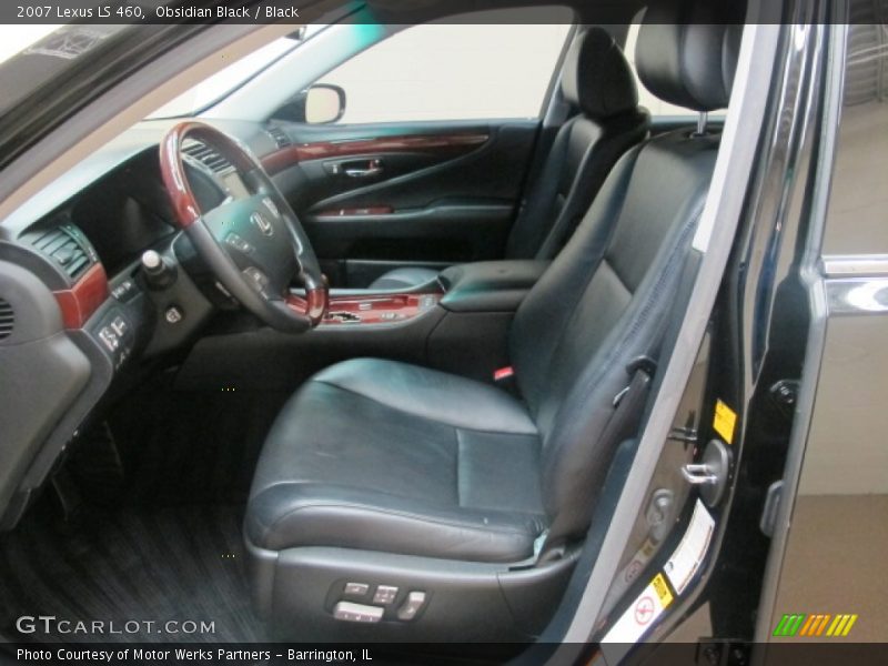 Obsidian Black / Black 2007 Lexus LS 460