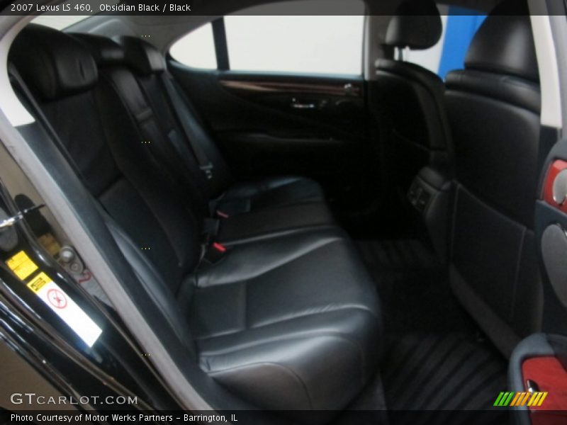 Obsidian Black / Black 2007 Lexus LS 460