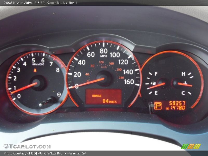 Super Black / Blond 2008 Nissan Altima 3.5 SE