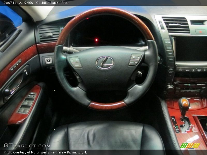 Obsidian Black / Black 2007 Lexus LS 460