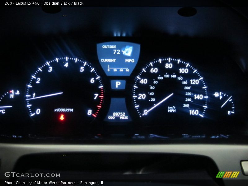 Obsidian Black / Black 2007 Lexus LS 460