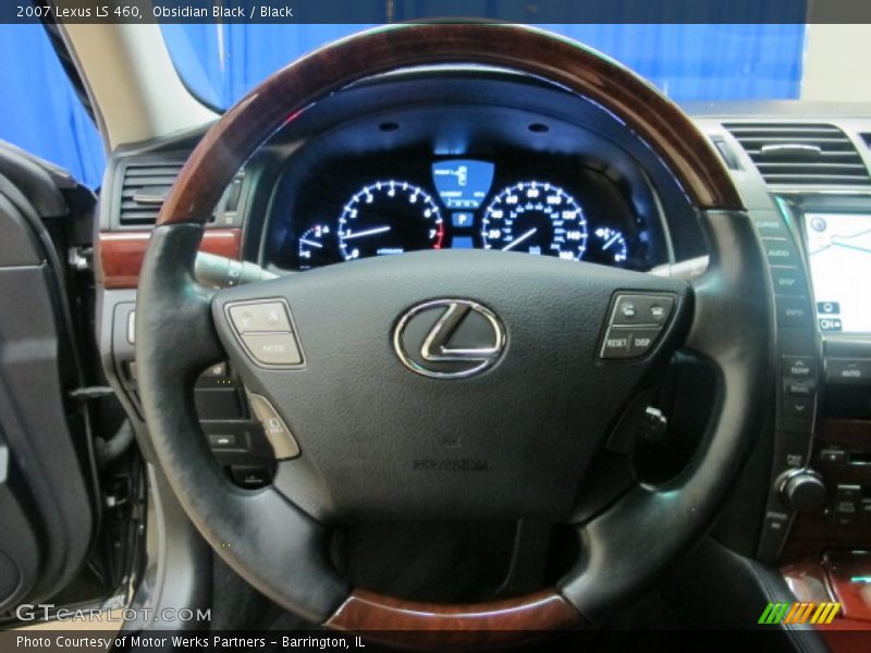 Obsidian Black / Black 2007 Lexus LS 460