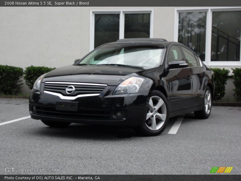 Super Black / Blond 2008 Nissan Altima 3.5 SE