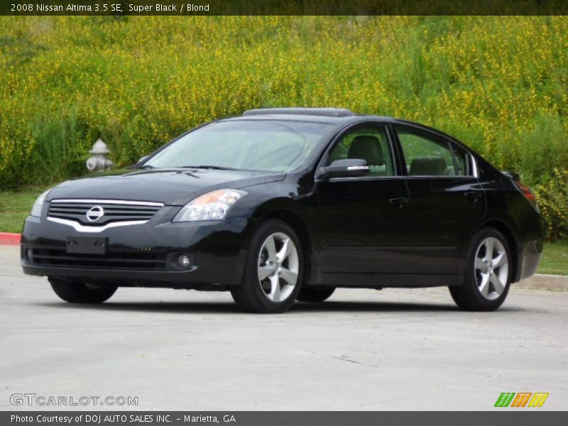 Super Black / Blond 2008 Nissan Altima 3.5 SE