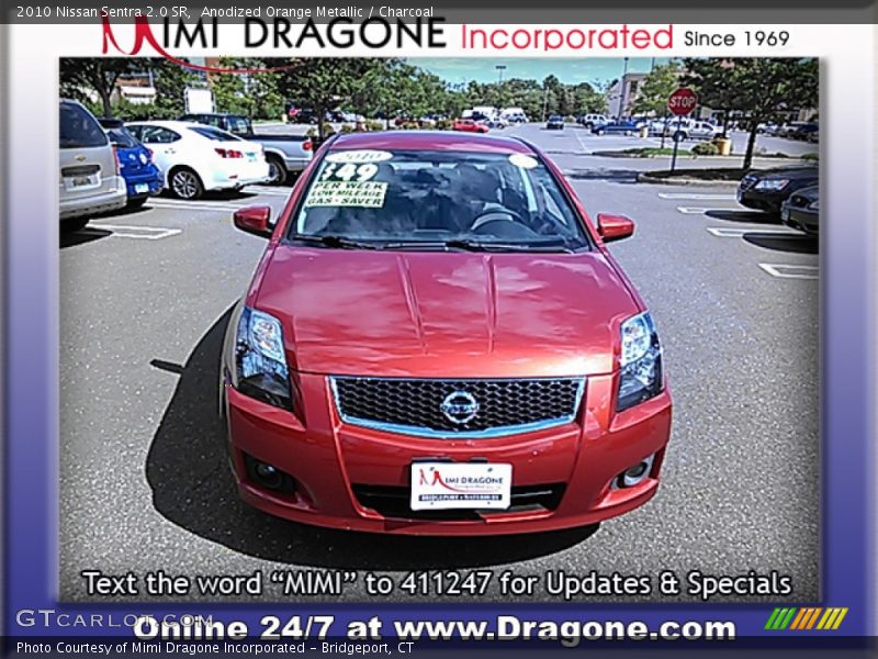Anodized Orange Metallic / Charcoal 2010 Nissan Sentra 2.0 SR