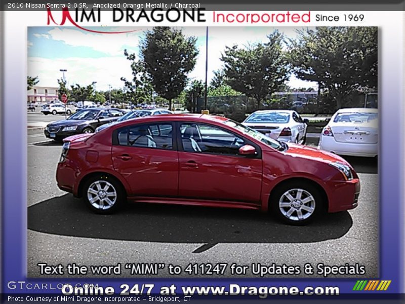 Anodized Orange Metallic / Charcoal 2010 Nissan Sentra 2.0 SR