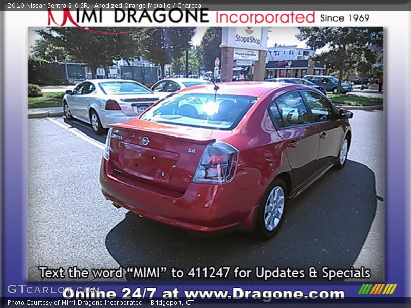 Anodized Orange Metallic / Charcoal 2010 Nissan Sentra 2.0 SR