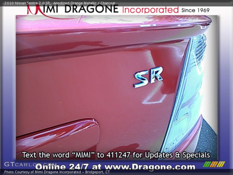 Anodized Orange Metallic / Charcoal 2010 Nissan Sentra 2.0 SR