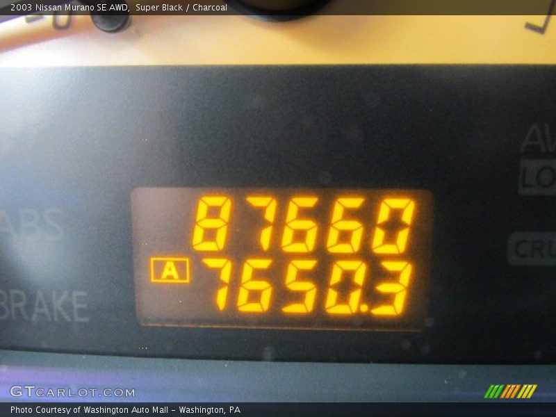 Super Black / Charcoal 2003 Nissan Murano SE AWD