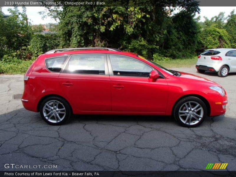 Chilipepper Red / Black 2010 Hyundai Elantra Touring SE