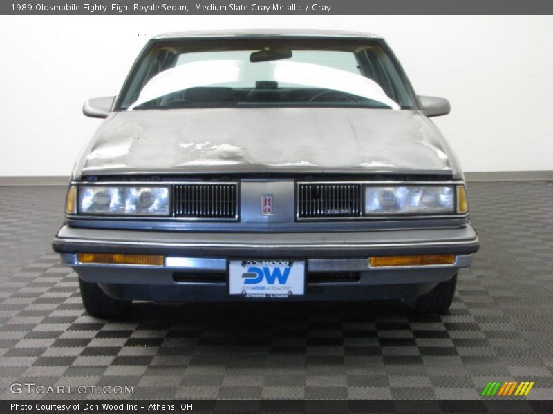 Medium Slate Gray Metallic / Gray 1989 Oldsmobile Eighty-Eight Royale Sedan