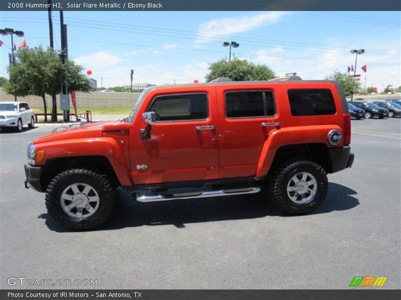 Solar Flare Metallic / Ebony Black 2008 Hummer H3