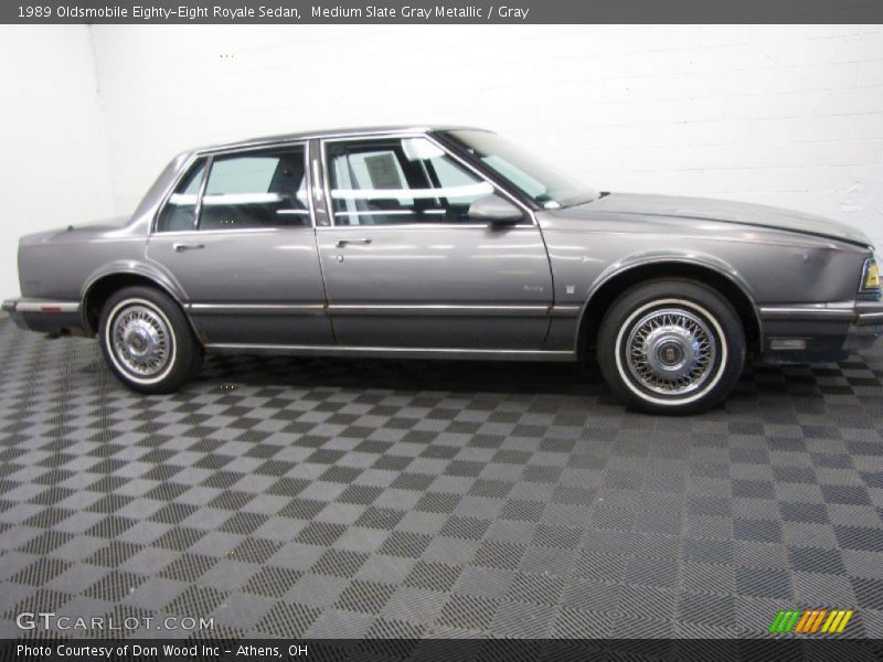 Medium Slate Gray Metallic / Gray 1989 Oldsmobile Eighty-Eight Royale Sedan