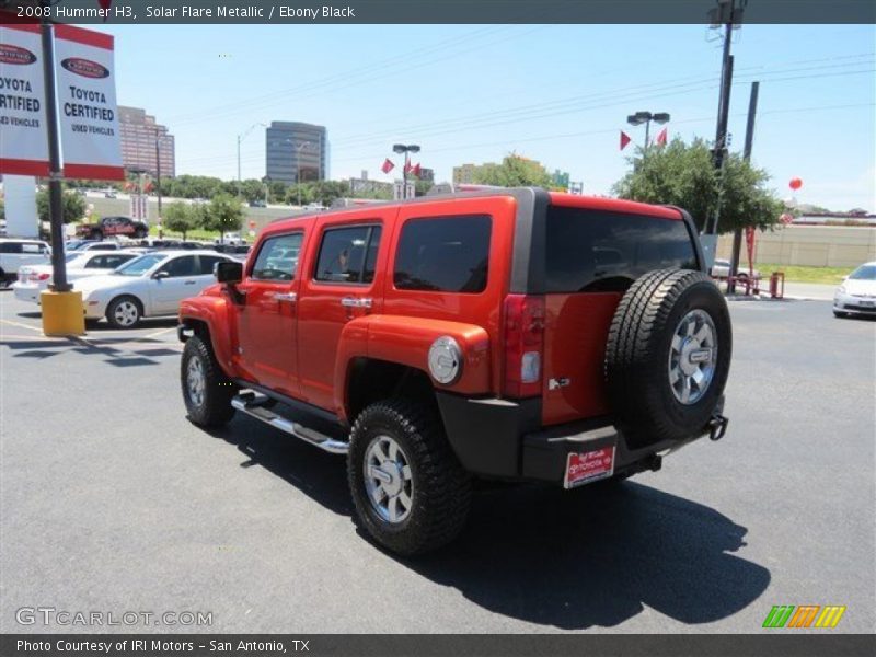 Solar Flare Metallic / Ebony Black 2008 Hummer H3