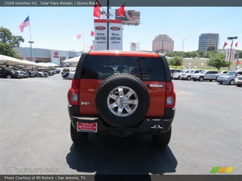 Solar Flare Metallic / Ebony Black 2008 Hummer H3