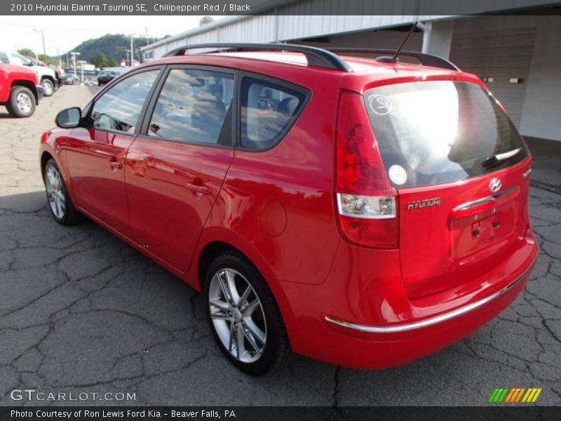 Chilipepper Red / Black 2010 Hyundai Elantra Touring SE
