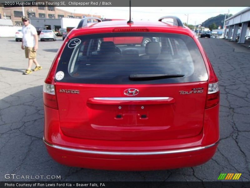 Chilipepper Red / Black 2010 Hyundai Elantra Touring SE