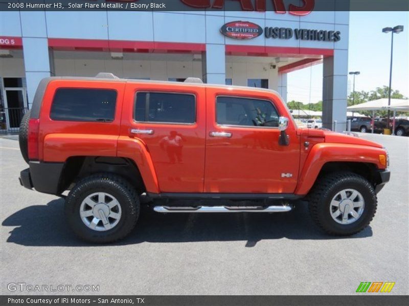 Solar Flare Metallic / Ebony Black 2008 Hummer H3