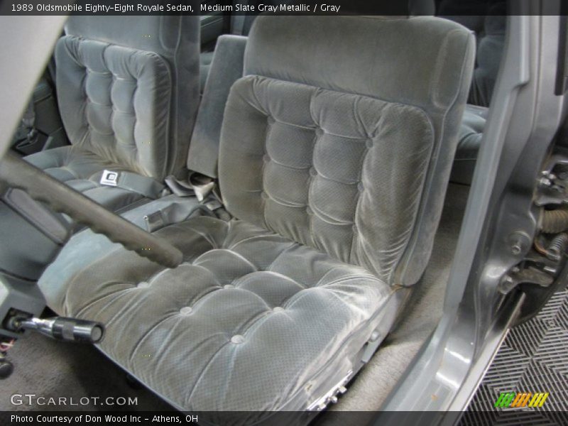 Medium Slate Gray Metallic / Gray 1989 Oldsmobile Eighty-Eight Royale Sedan