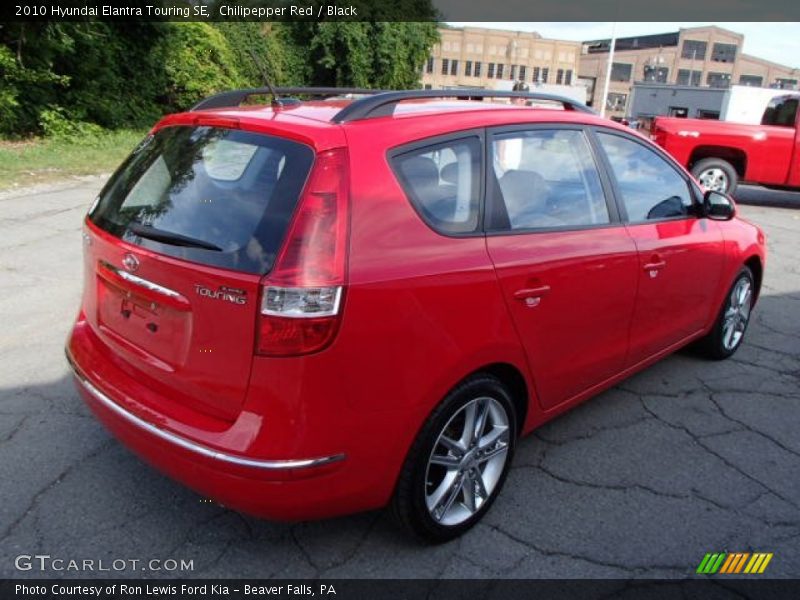 Chilipepper Red / Black 2010 Hyundai Elantra Touring SE