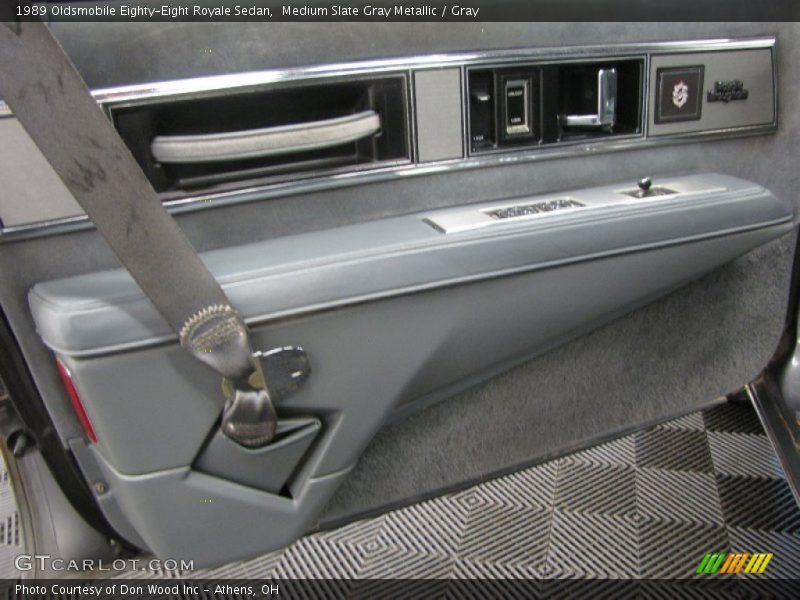 Medium Slate Gray Metallic / Gray 1989 Oldsmobile Eighty-Eight Royale Sedan