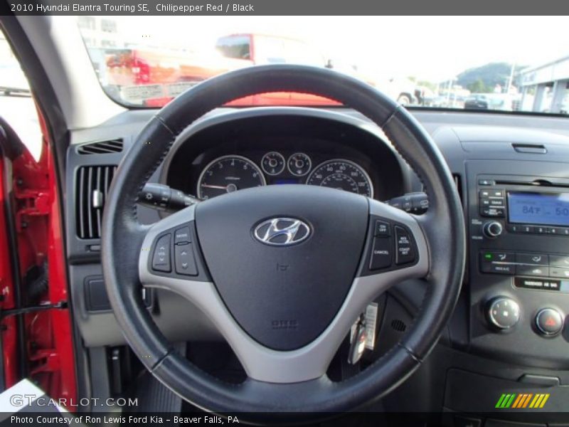 Chilipepper Red / Black 2010 Hyundai Elantra Touring SE