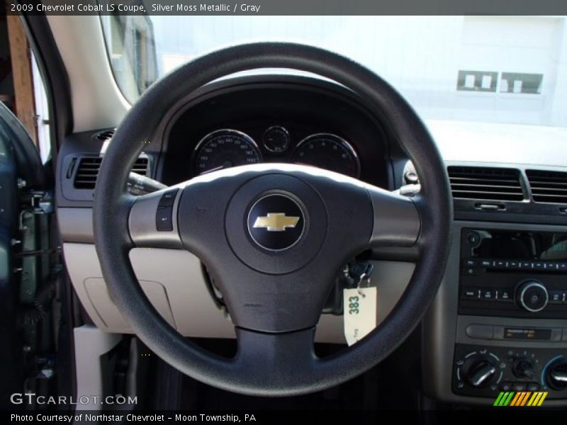 Silver Moss Metallic / Gray 2009 Chevrolet Cobalt LS Coupe