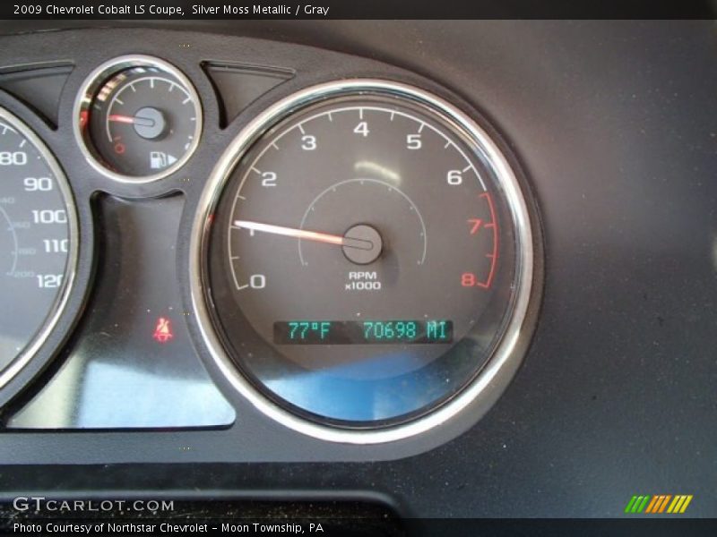 Silver Moss Metallic / Gray 2009 Chevrolet Cobalt LS Coupe
