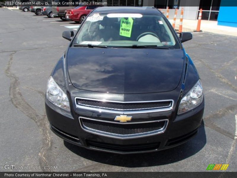 Black Granite Metallic / Titanium 2012 Chevrolet Malibu LS