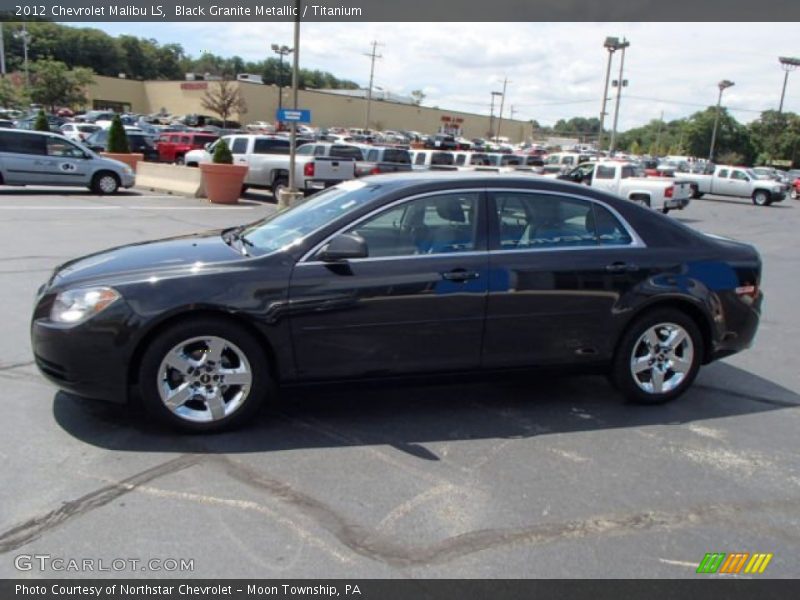 Black Granite Metallic / Titanium 2012 Chevrolet Malibu LS