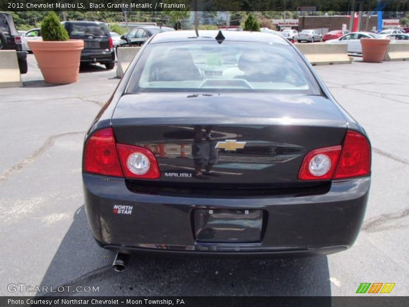 Black Granite Metallic / Titanium 2012 Chevrolet Malibu LS