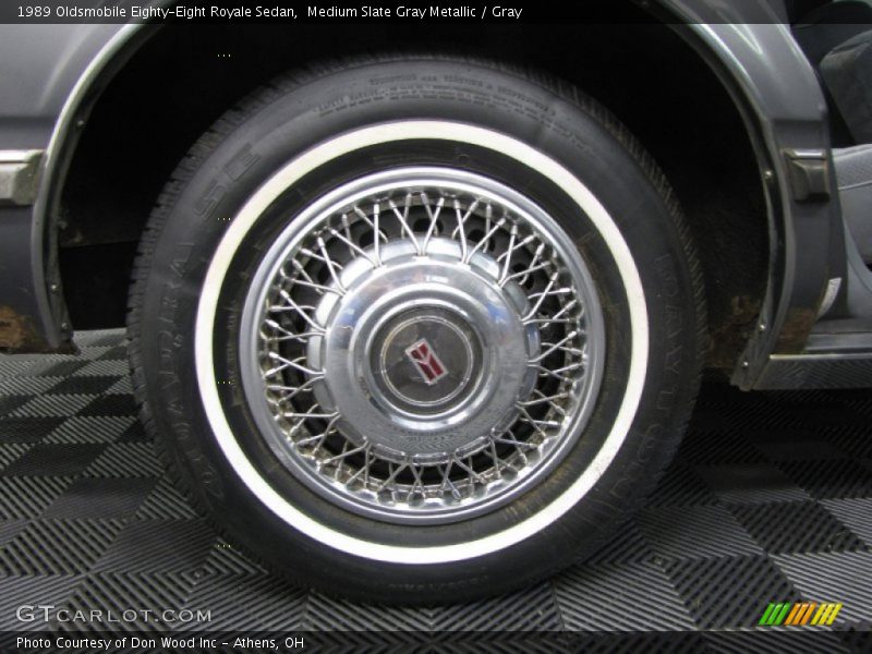 Medium Slate Gray Metallic / Gray 1989 Oldsmobile Eighty-Eight Royale Sedan
