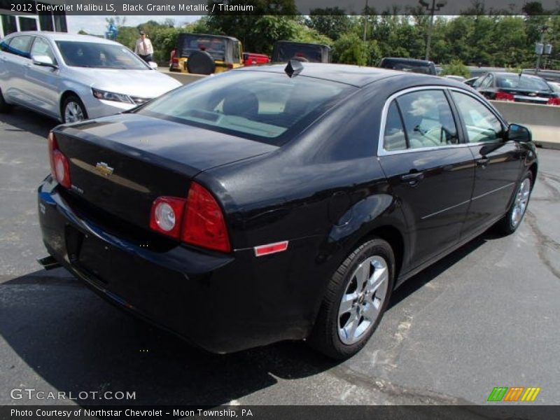 Black Granite Metallic / Titanium 2012 Chevrolet Malibu LS