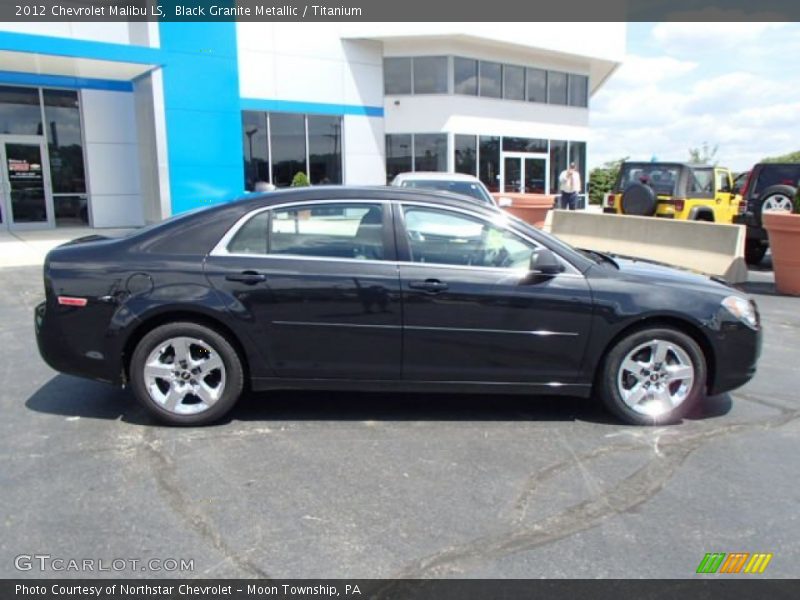 Black Granite Metallic / Titanium 2012 Chevrolet Malibu LS