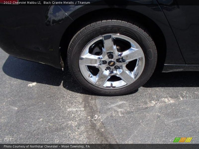 Black Granite Metallic / Titanium 2012 Chevrolet Malibu LS